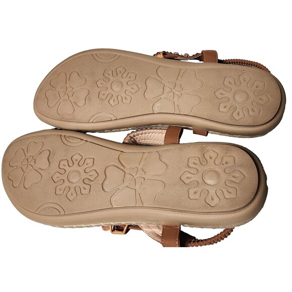 Ablanczoom Sandals Boho Embellished EU 44 Padded Footbed US 10 - Picture 5 of 9
